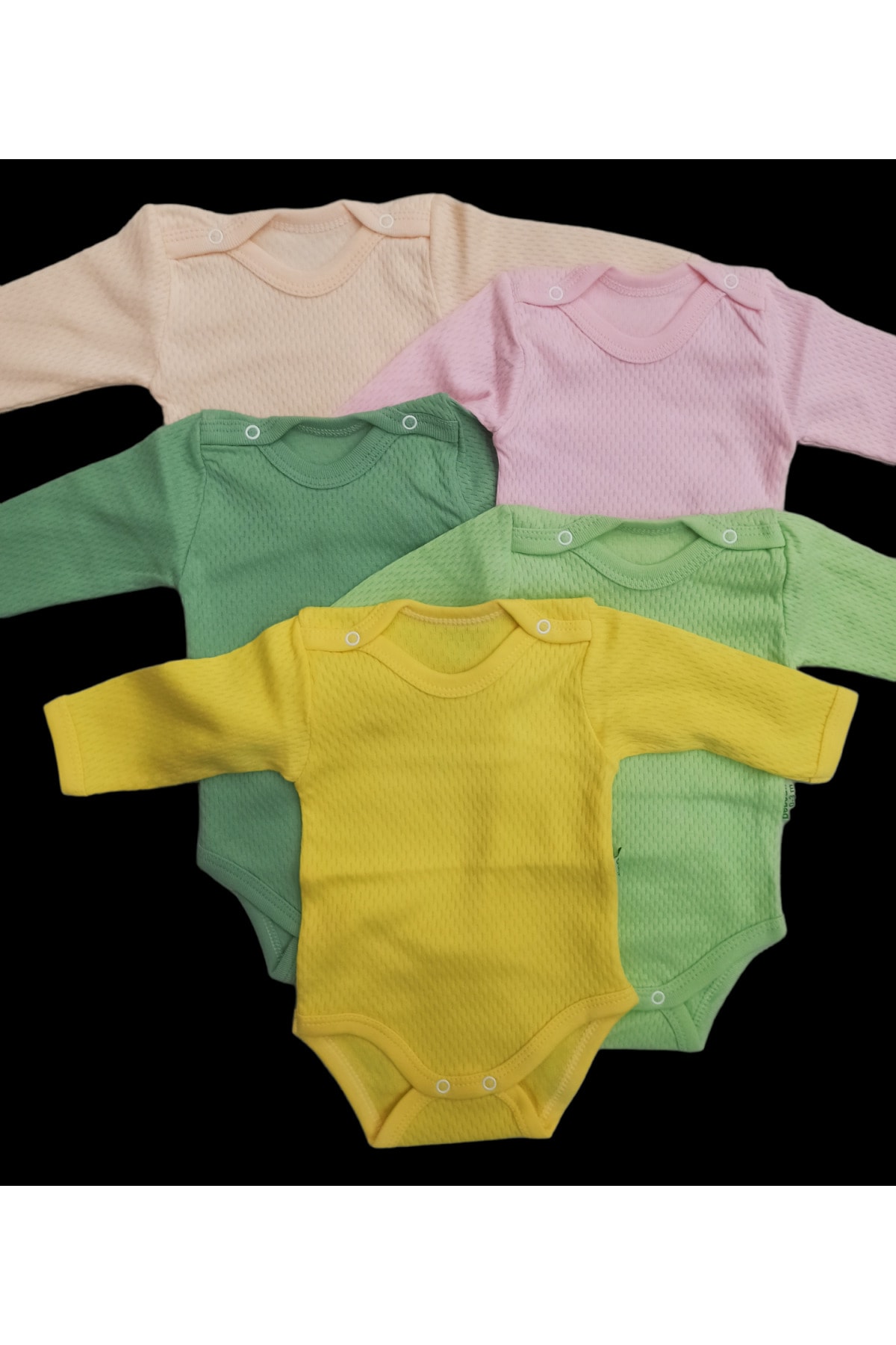 بادی نوزادی پسرانه – دخترانه صورتی özdemirli bebe | 17 اورجینال - تصویر 5