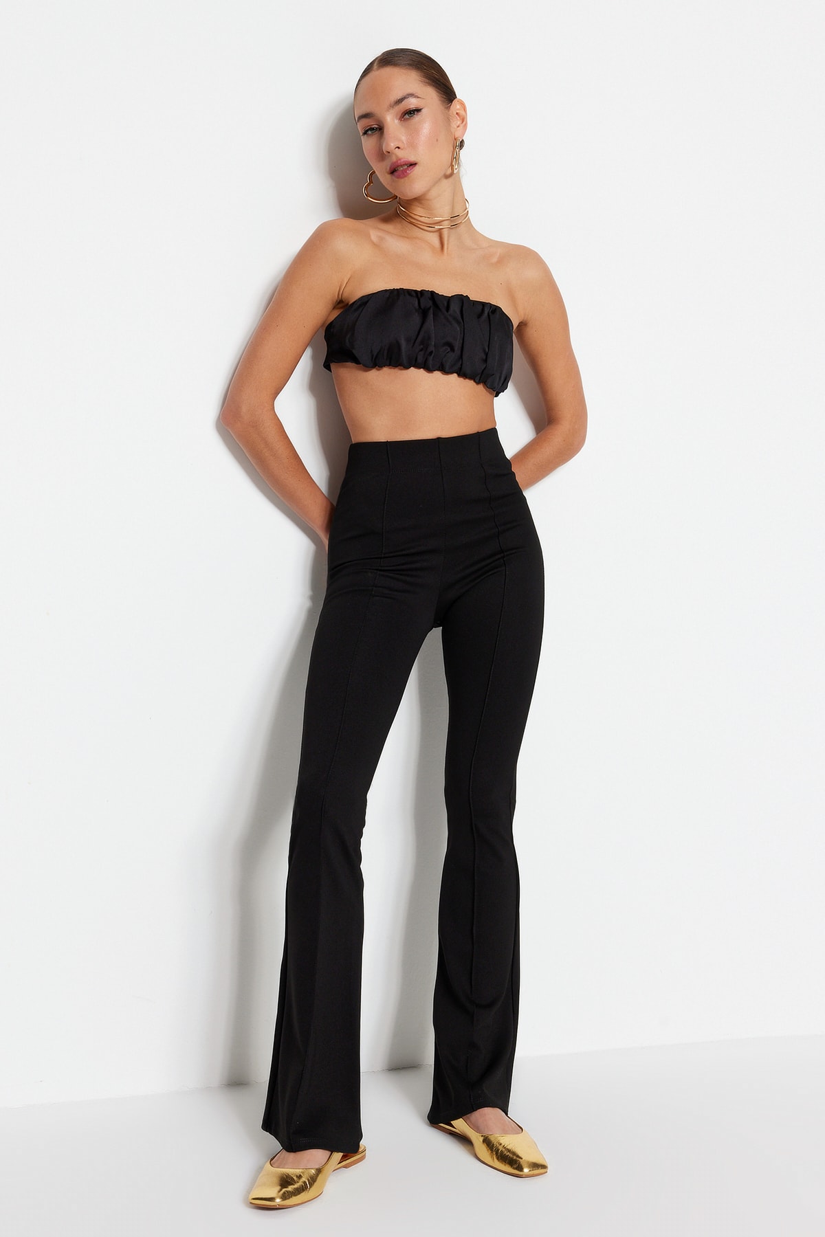 Trendyol Collection Pants - Black - Flare