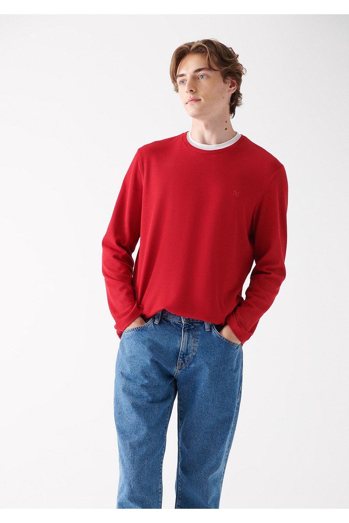Mavi T-Shirt Rot Regular Fit Fast ausverkauft