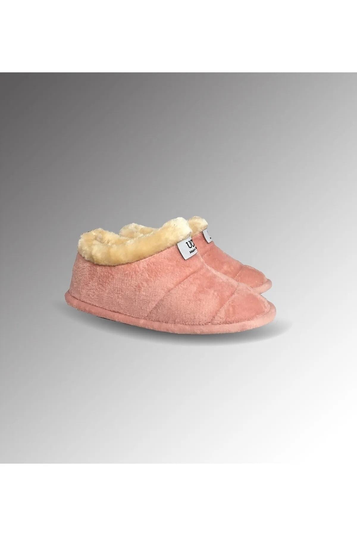 TOBAİ Unisex Içi Yünlü Kışlık Ev Pandufu