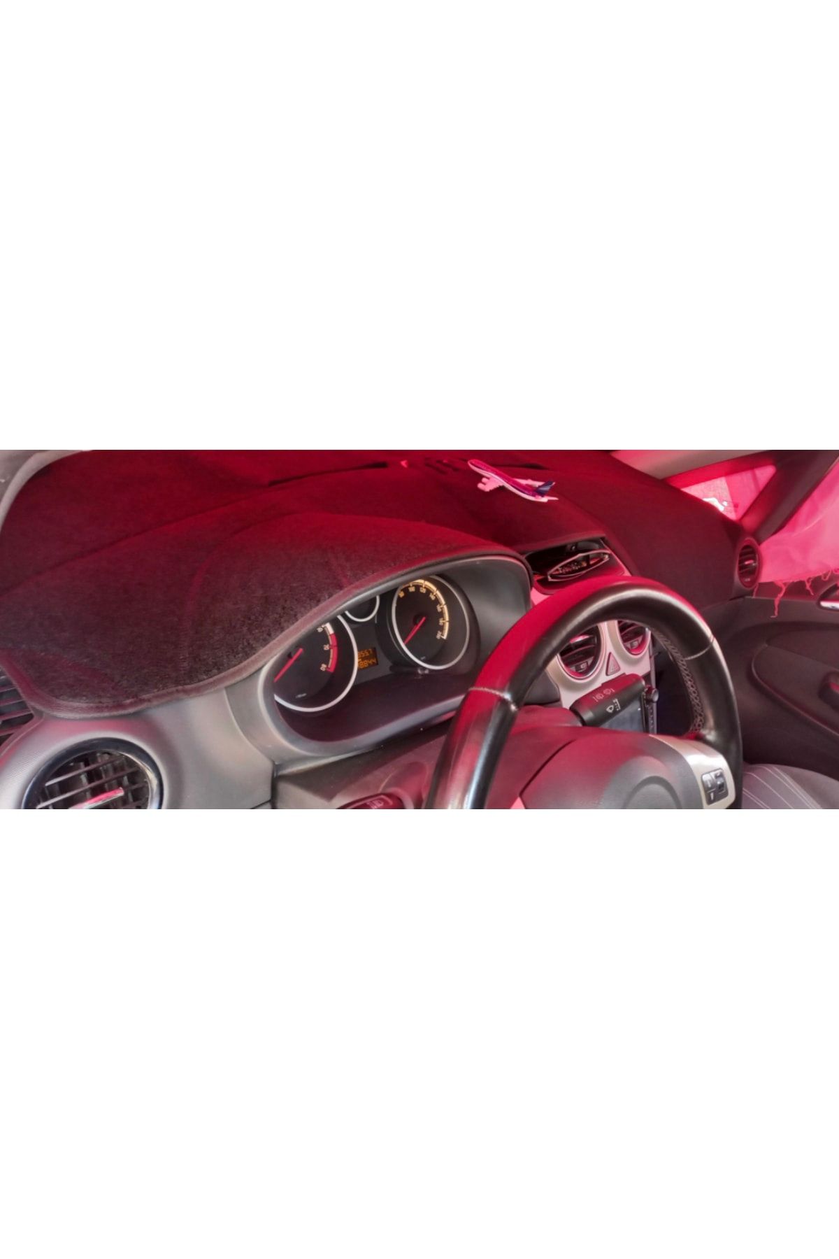 LeeWillson-Glovebox Protection Carpet Suitable for Opel Corsa D Models Black Edge Color Black 1