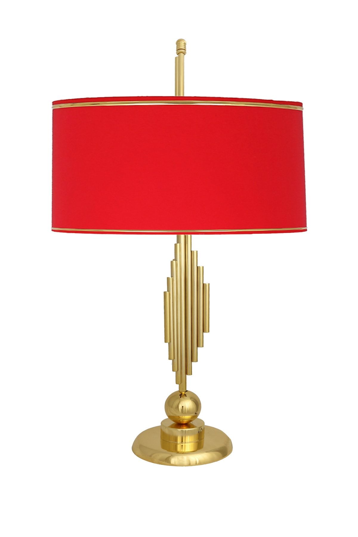 Vinner Marche Mka-001 Gold Kaplama Metal Abajur - Gold Kırmızı