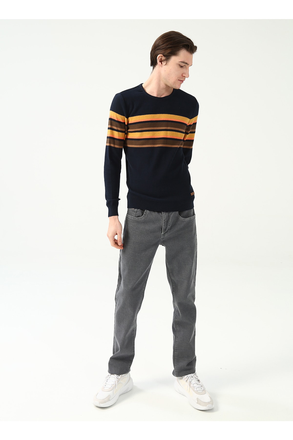 بافت و پلیور مردانه آبی سرمه ای U.S. Polo Assn. | 5002938695 اورجینال - تصویر 2