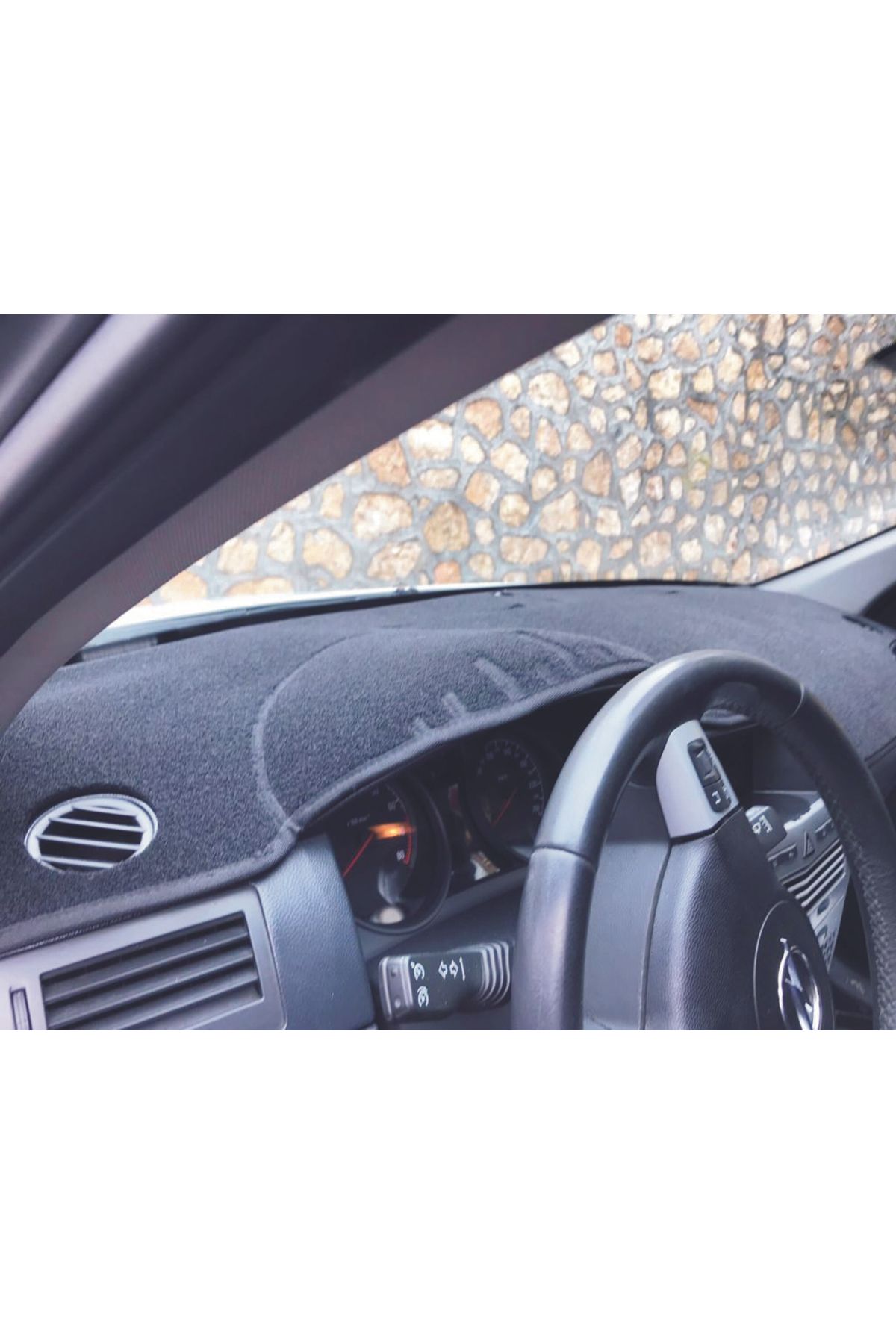 LeeWillson-Glove Box Protection Carpet Suitable for Opel Astra H Models Black Edge Color Red 2