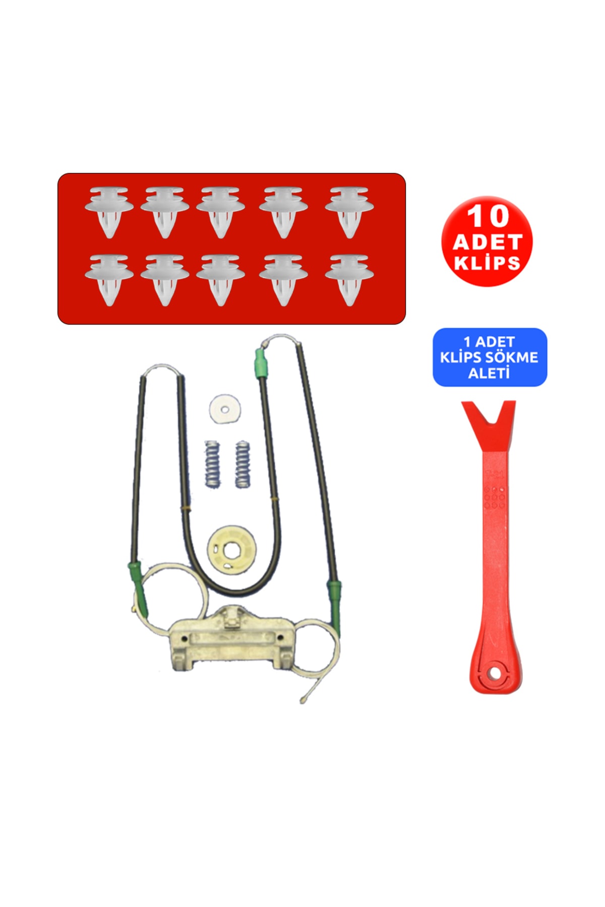 Star Klips Bmw 5 Serisi E39 1995-2004 51338159835-36 Sol Sag Arka Cam Kriko Tamir Seti +10 Klips + Klips Sökme