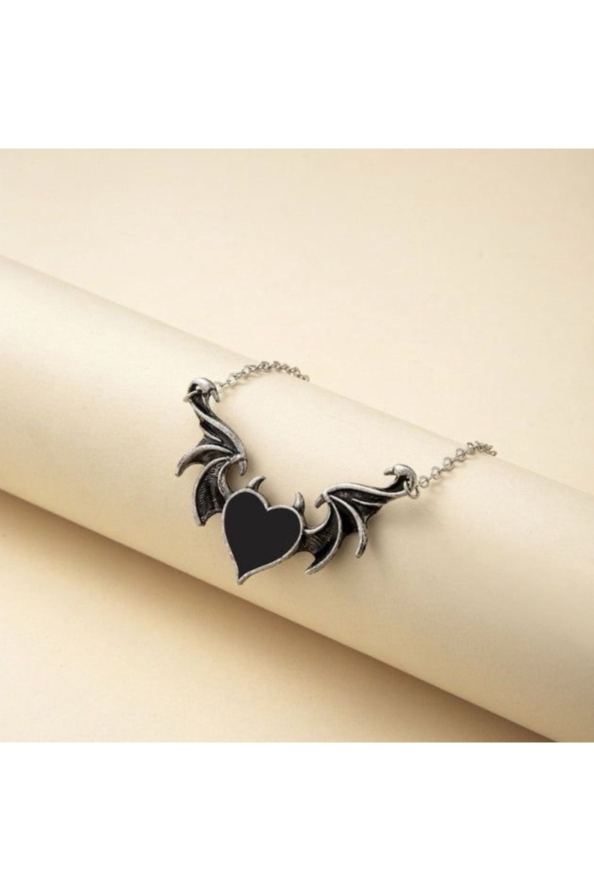 DEFL NMODA Devil Heart Design Necklace Trendyol
