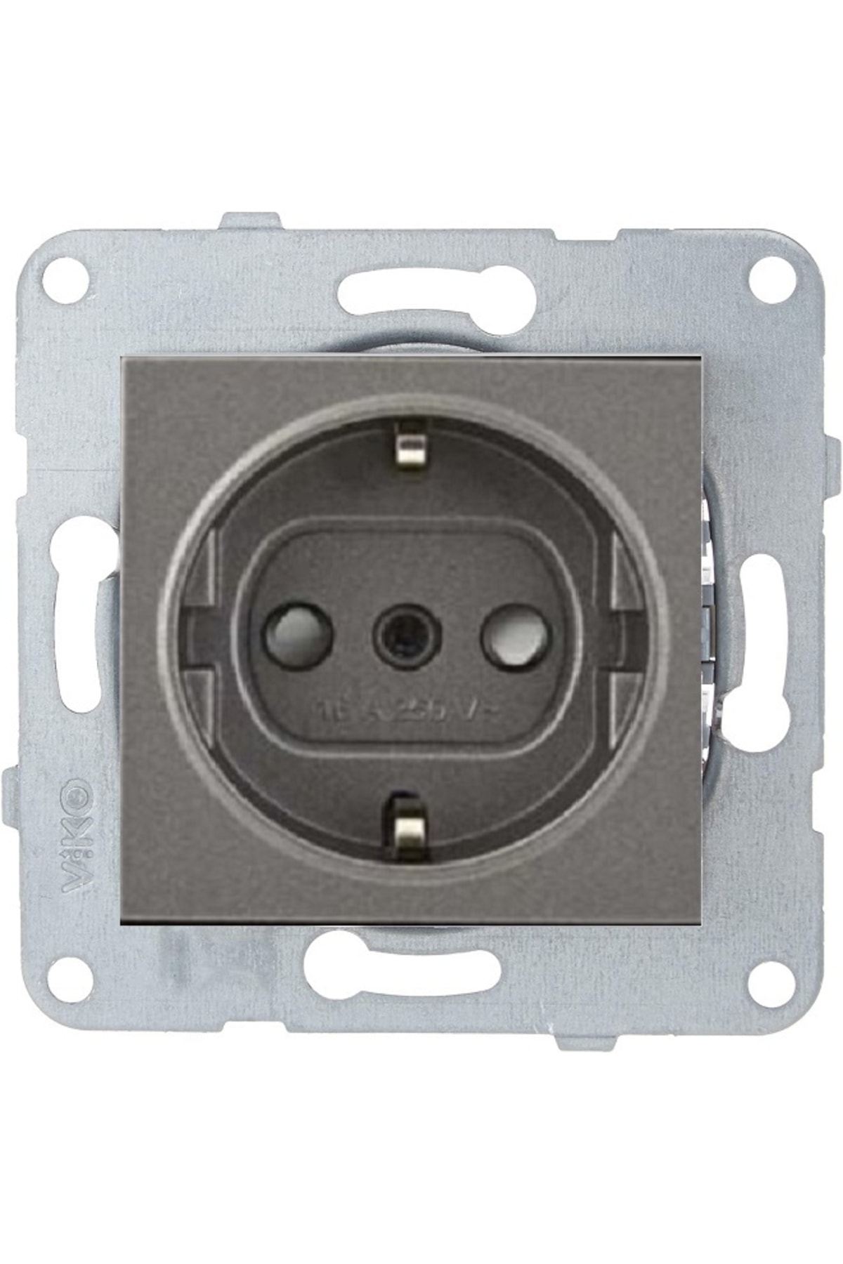 VİKO Artline Novella-trenda Antrasit Çocuk Korumalı Topraklı Priz - Çerçevesiz