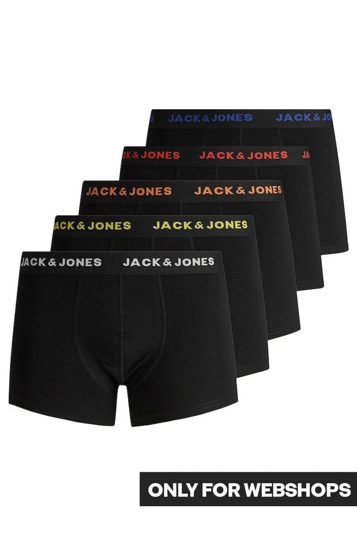 Jack & Jones Jack Jones Black 5 Li Paket Erkek Boxer 12167028
