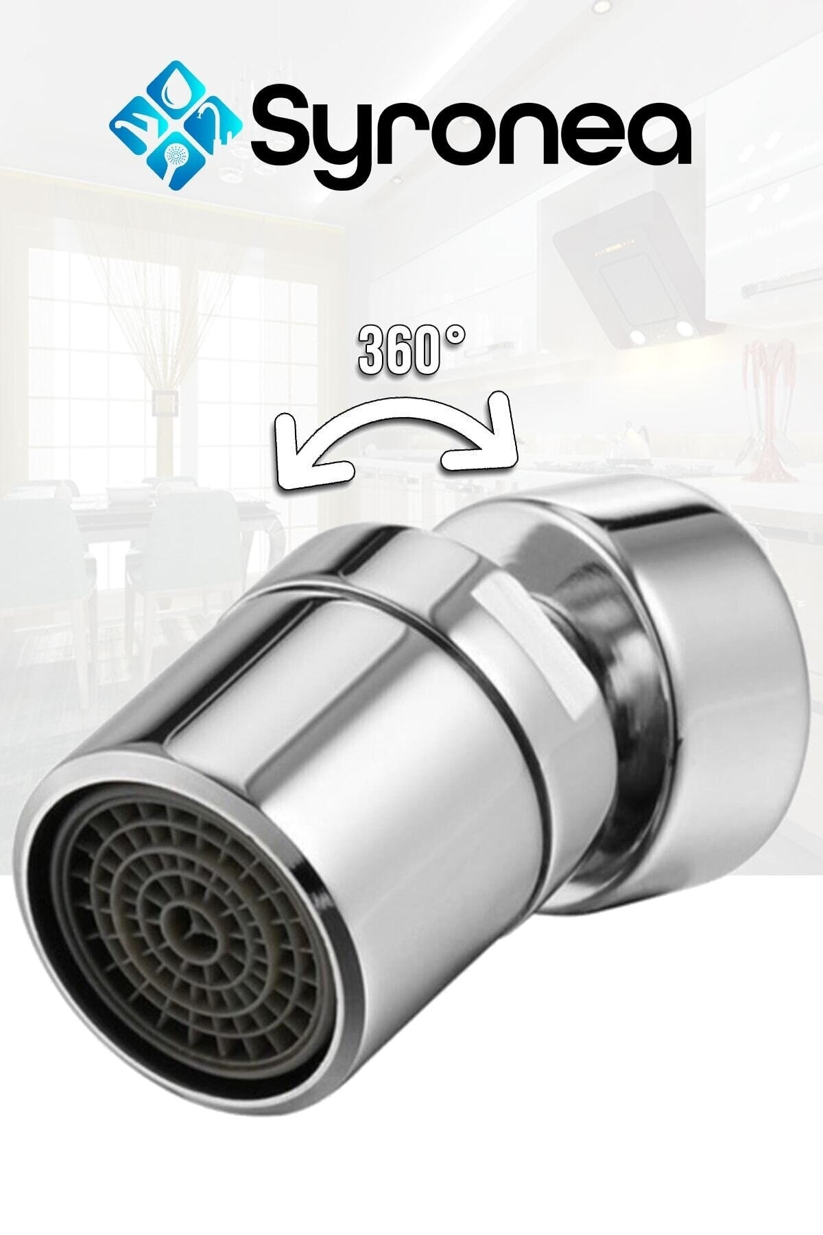 Internal Gear Water Saving 360 Degree Movable Faucet Head Brass Stainless