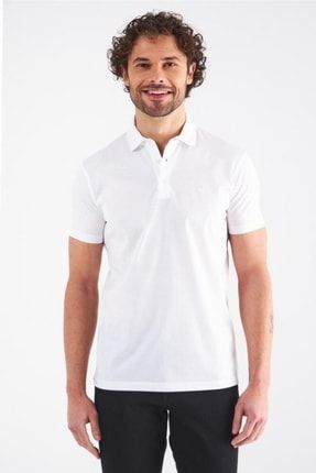 Erkek Polo Yaka T-shirt Beyaz TS22Y22104