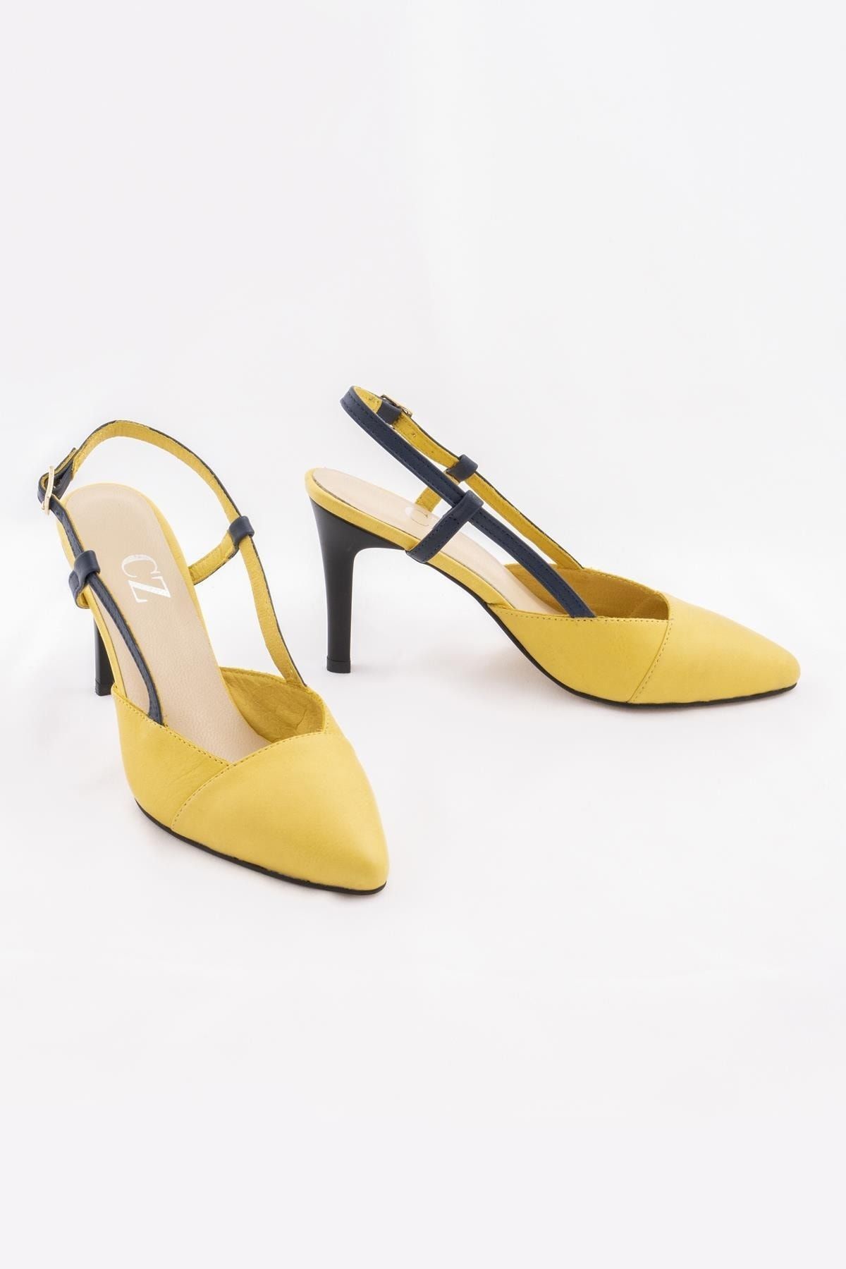 CZ London High Heels Yellow Stiletto Heels Trendyol