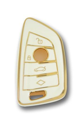 Bmw F Serisi Fem Tip 4 Buton Beyaz Oto Anahtar Kumanda Kabı Kılıfı Oto Anahtarlık TYC00457156000