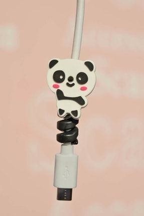 Sevimli Panda Şarj Ve Kulaklık Kablo Koruyucu CKMRWZ14