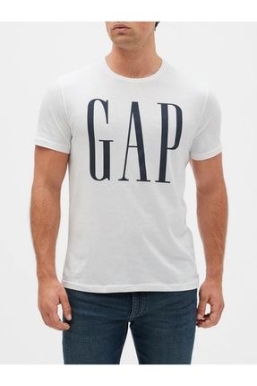 Erkek Beyaz Logo Kısa Kollu T-shirt 499950