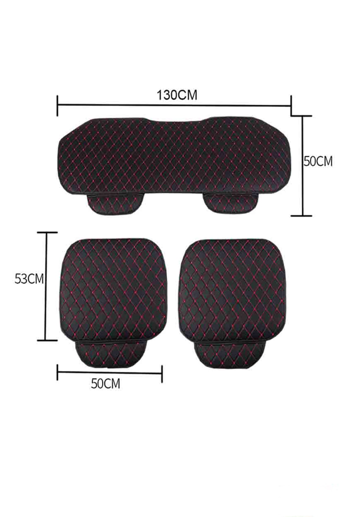 Bod Dali Serisi Deri Koltuk Minder Koruma Kılıfı Oturak 3 Lü Set Siyah-beyaz fotoğrafı 2 (önizleme)