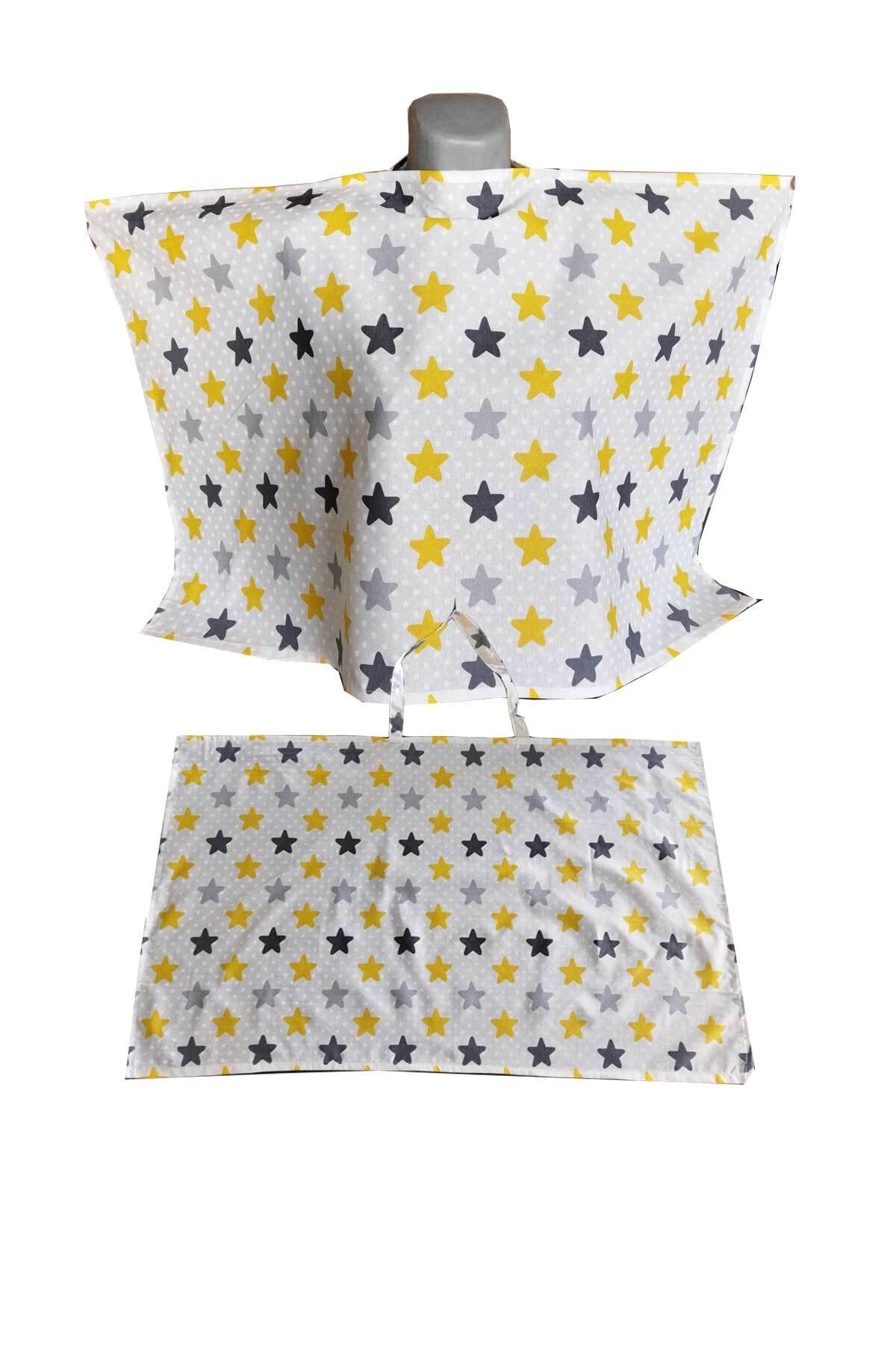 RevuBaby Emzirme Önlüğü Emzirme Örtüsü Sarı Yıldız fotoğrafı 3 (önizleme)