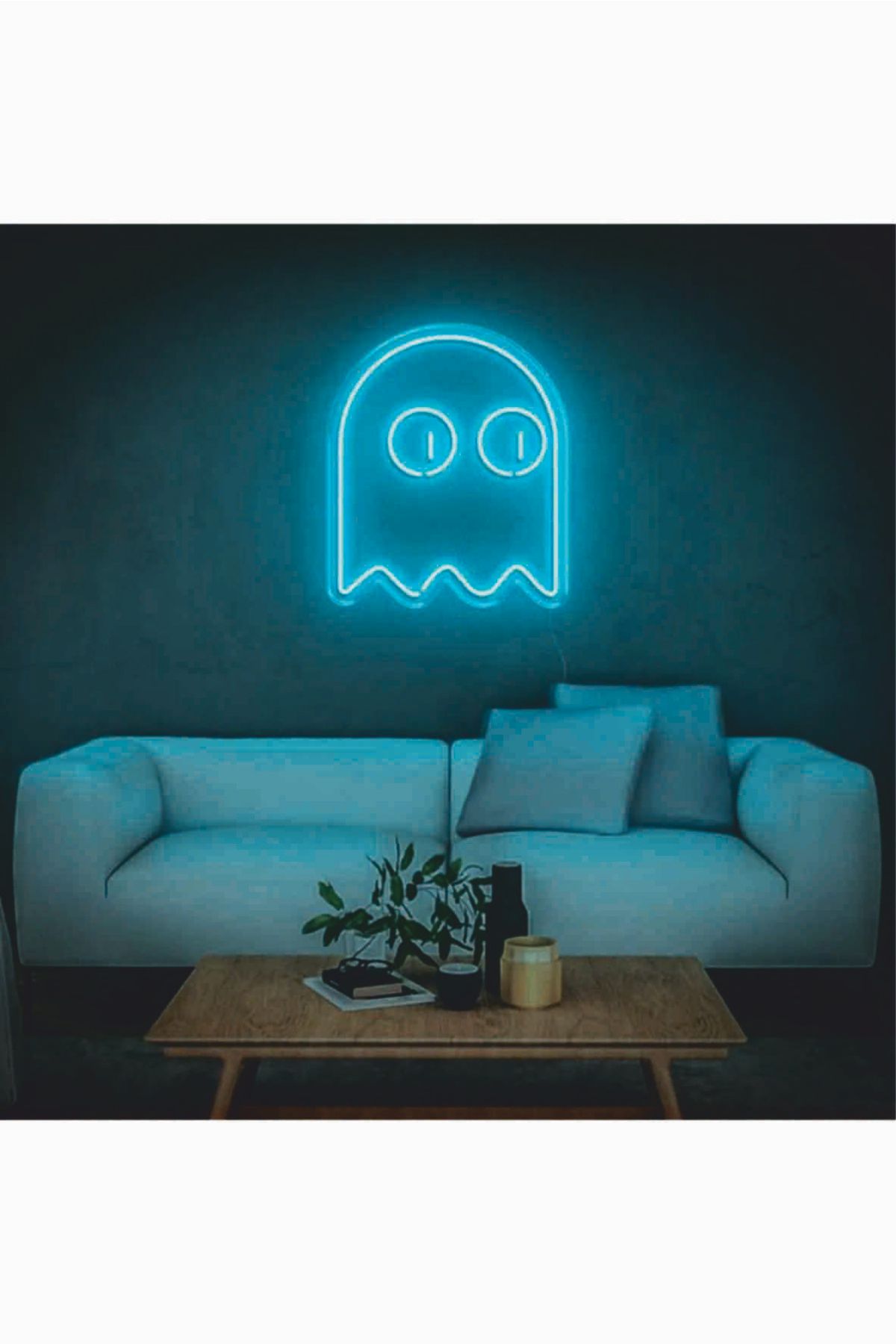 Neon Led Işıklı Gamer Ghost