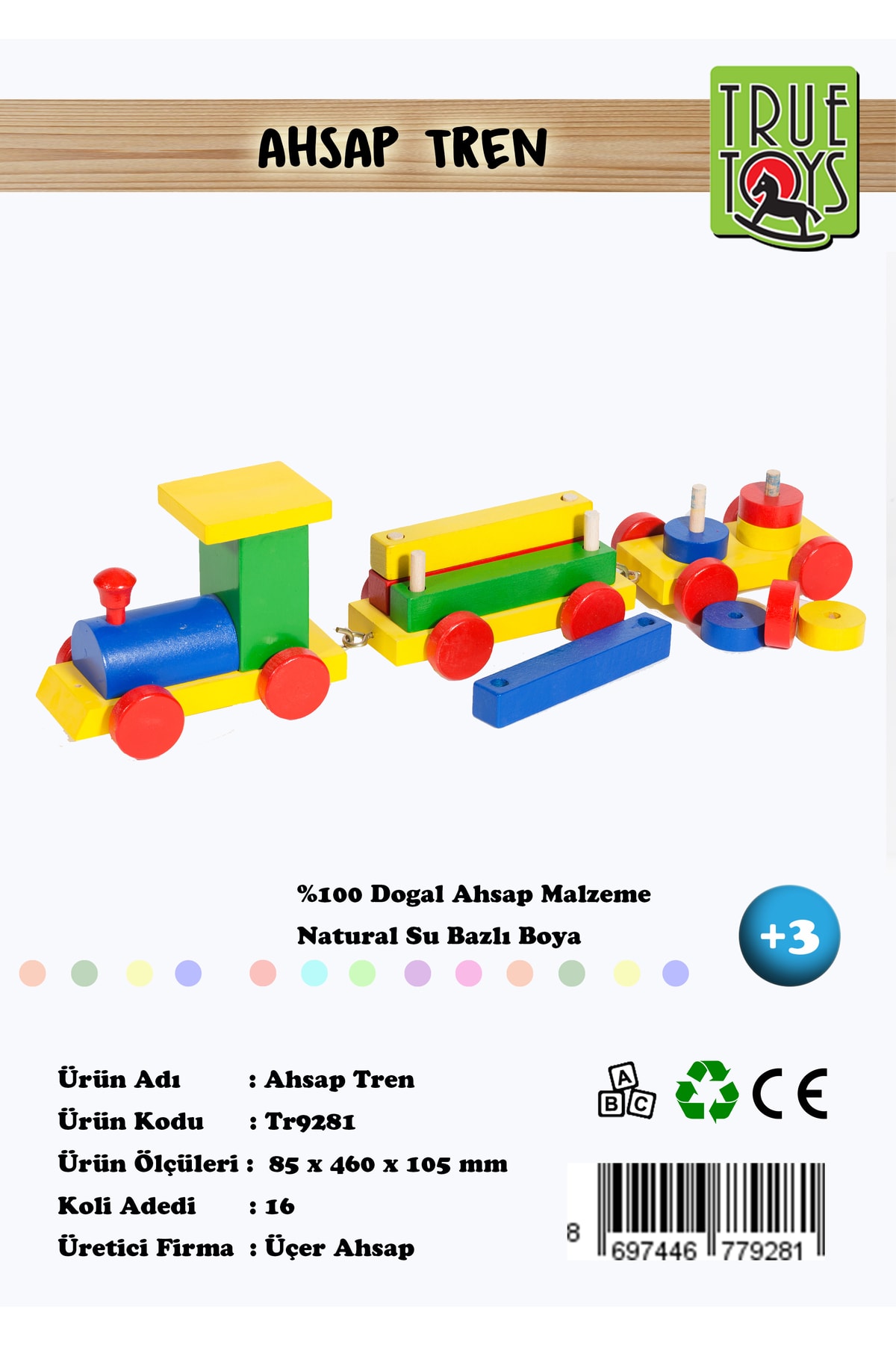 Children Wooden Educational Toy Geometric Train Finder Puzzle Train with Wagon