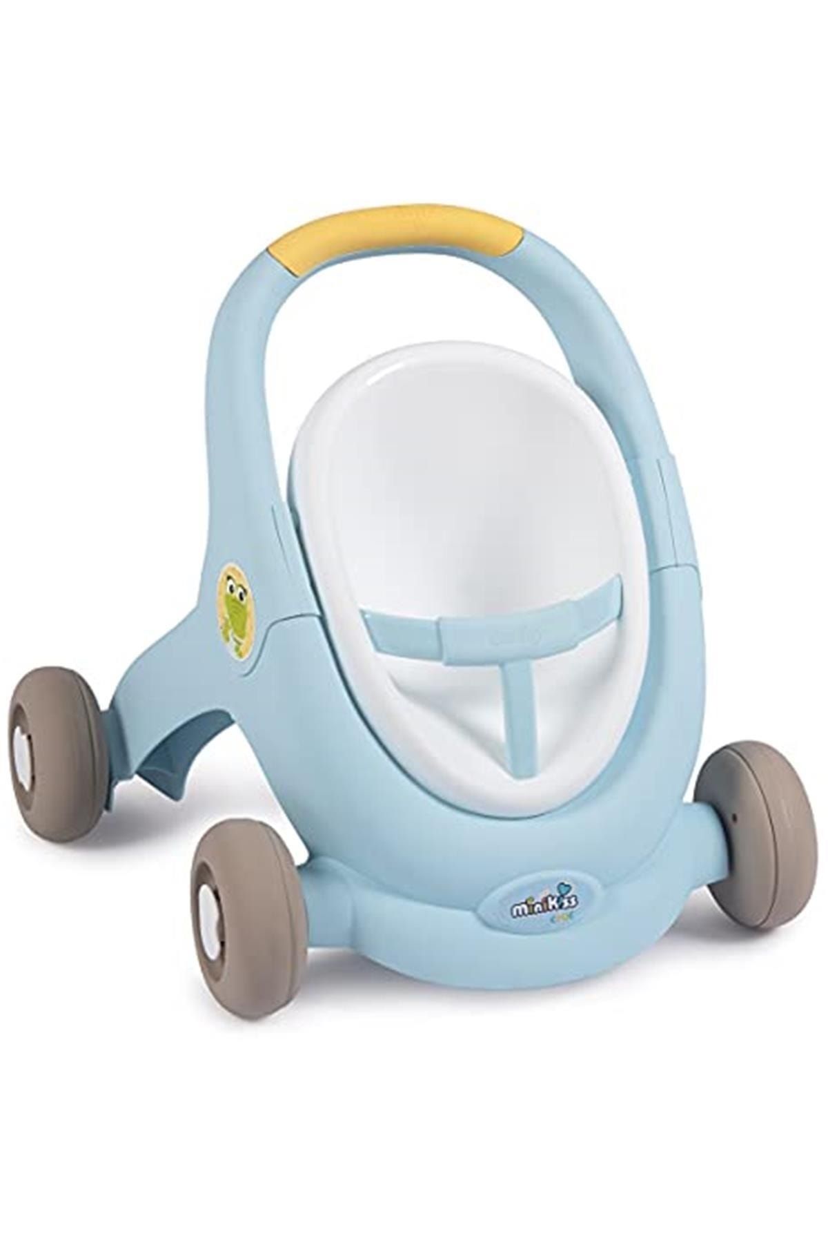 Smoby 210207 Minikiss Babywalker Yürüteç, 3-in-1, Çok Renkli