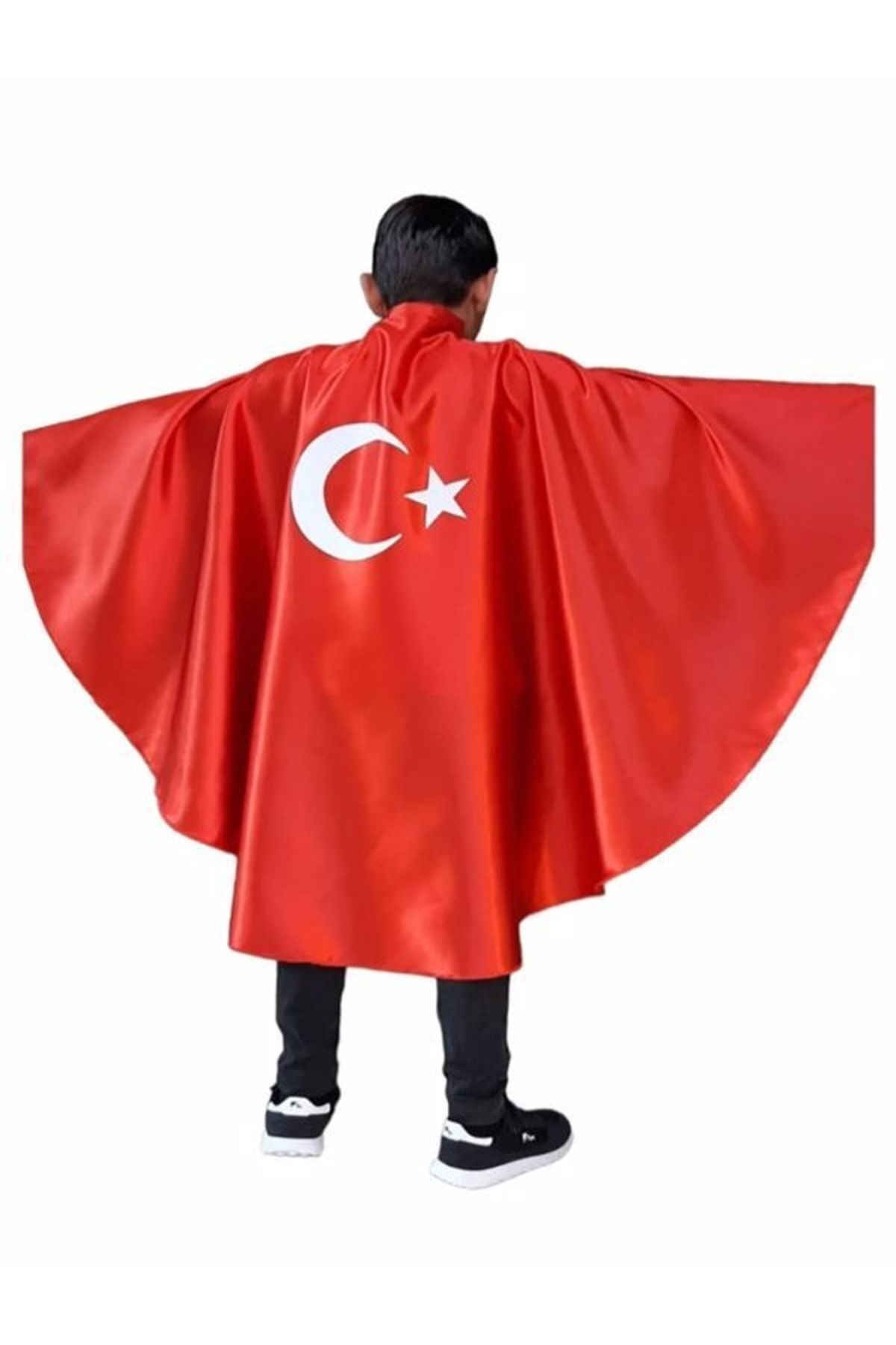 Bayrak Pelerin - Kırmızı Renk