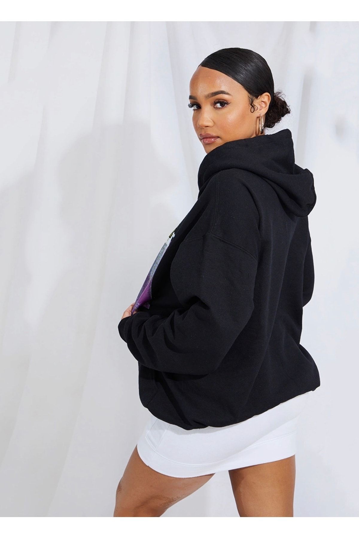 Baby girl black hoodie 2025