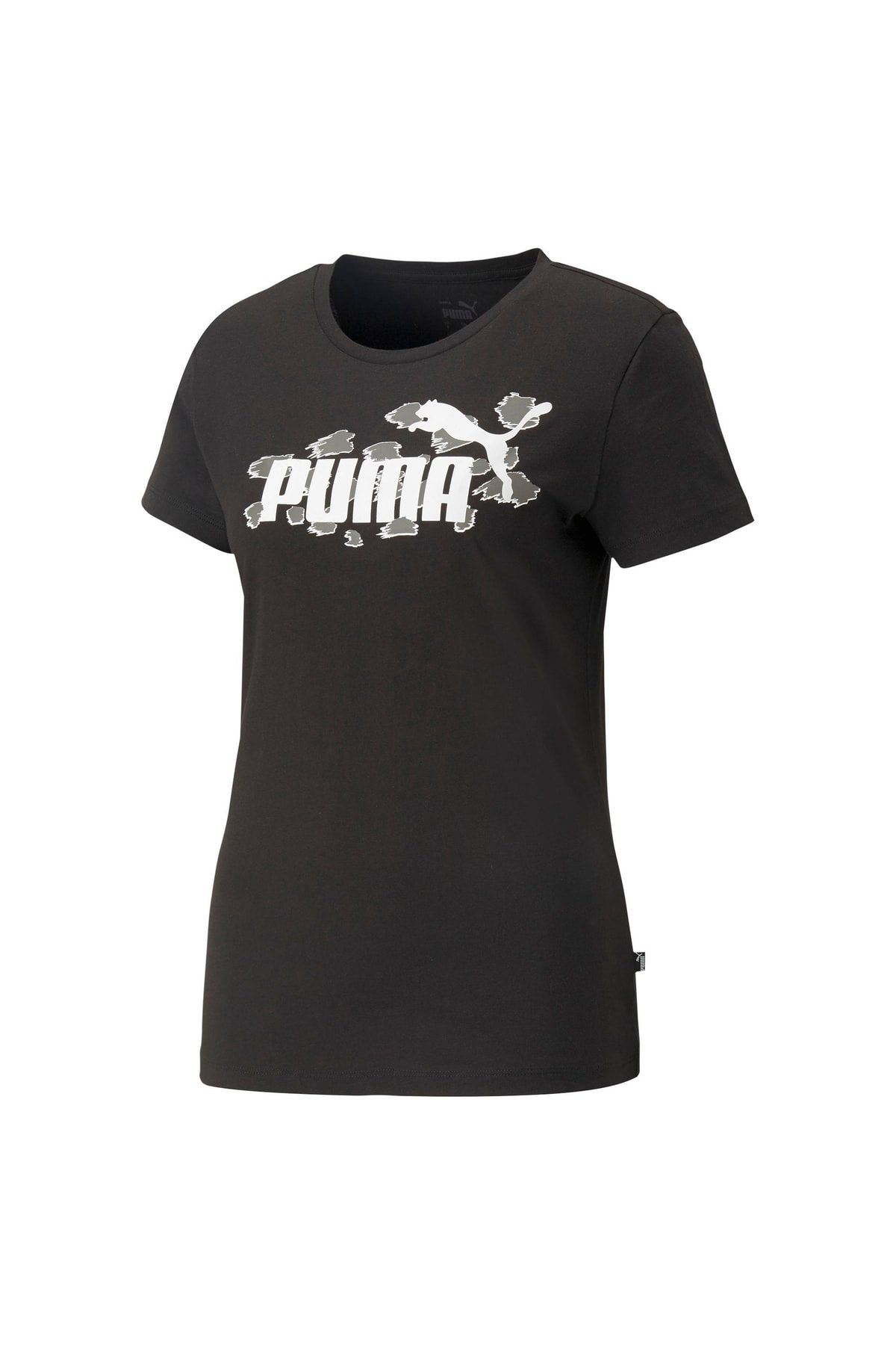 Puma Ess+ Animal Tee - Women's Black T-Shirt - Trendyol