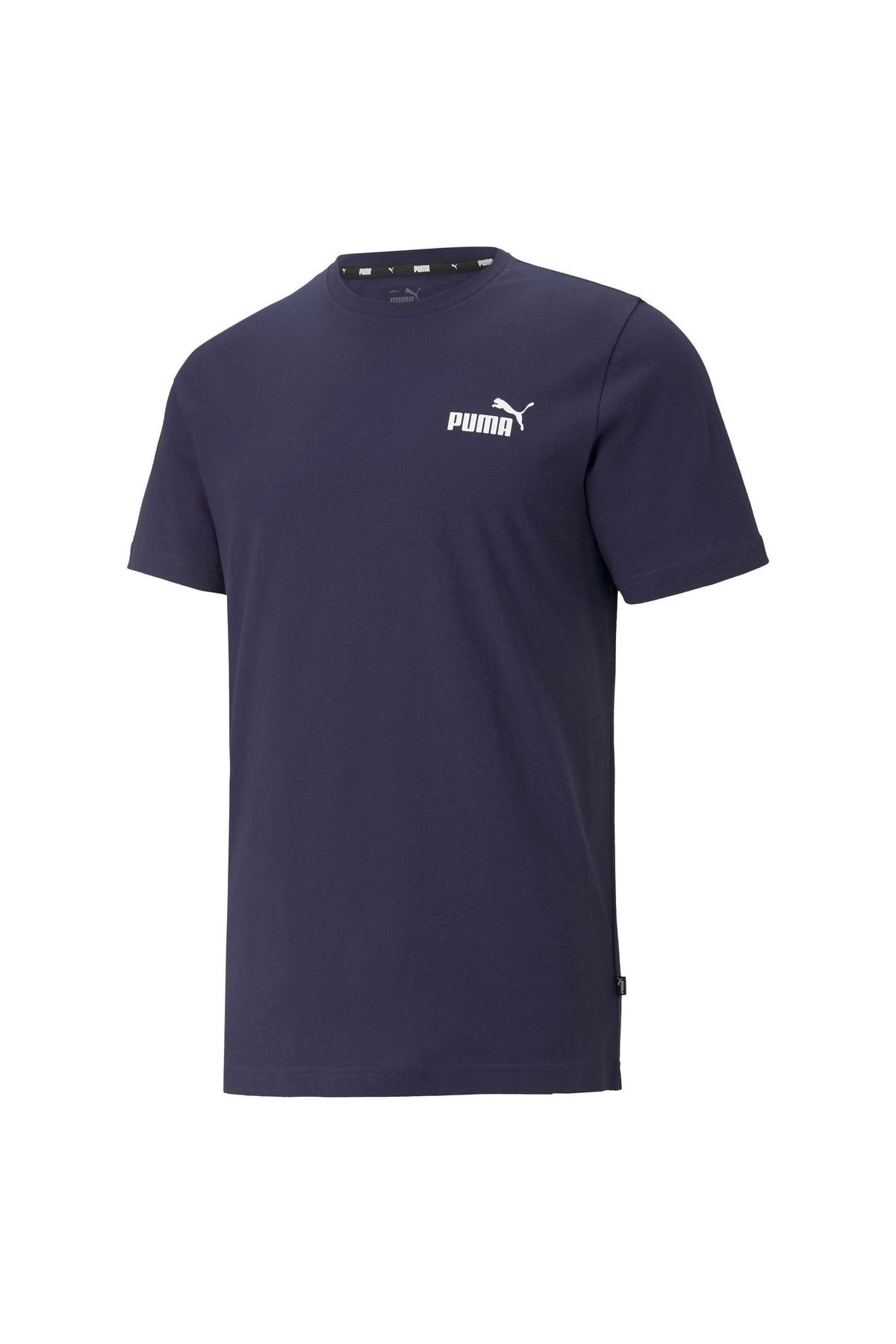 Puma ESS Men\'s Blue - Trendyol Small Navy T-Shirt Logo - Tee