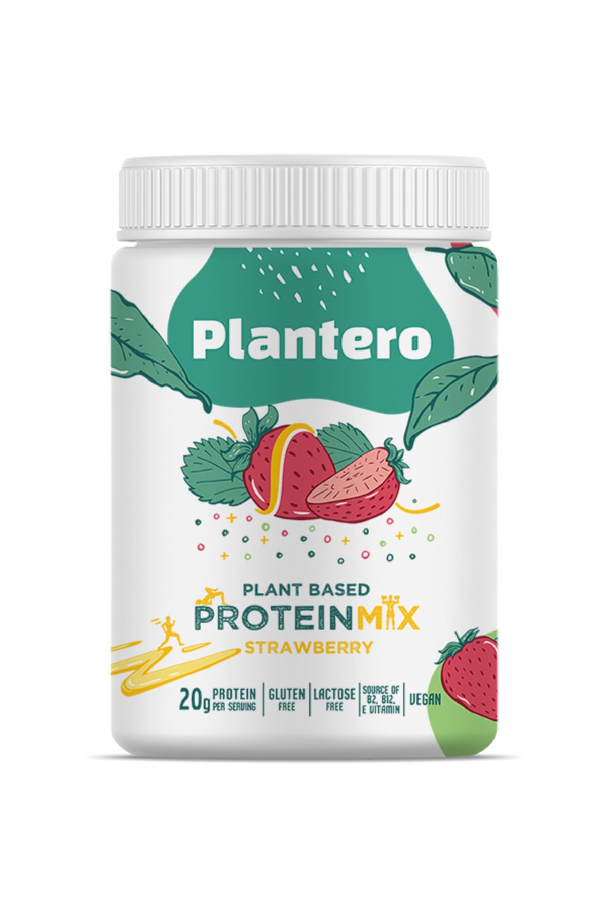 PLANTERO Çilekli Protein Isolate Blend ™ Supergreens Mix Vitamins 416 gr 13 Servis