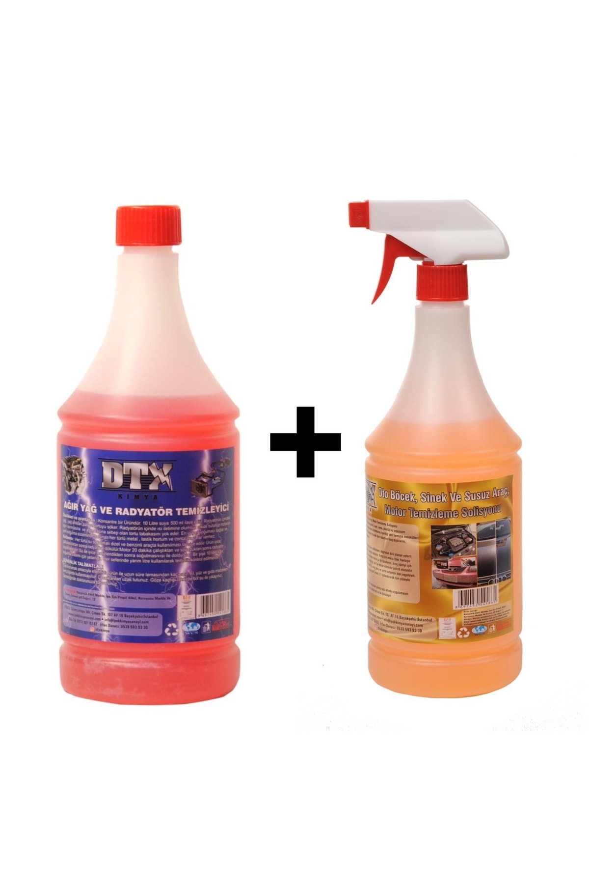 Ağır Yağ Sökücü 1 Litre & Oto Böcek, Sinek Temizleme Ilacı Konsantre (1/5) 1 Litre