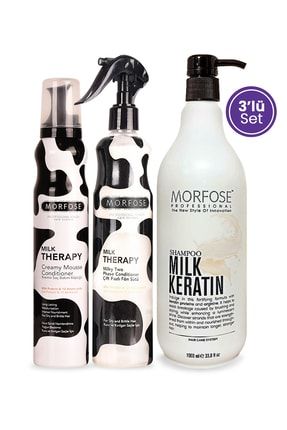 Milk Keratin Sütü Şampuanı 3'lü Saç Bakım Seti 1100001467-1100002067-1100005300