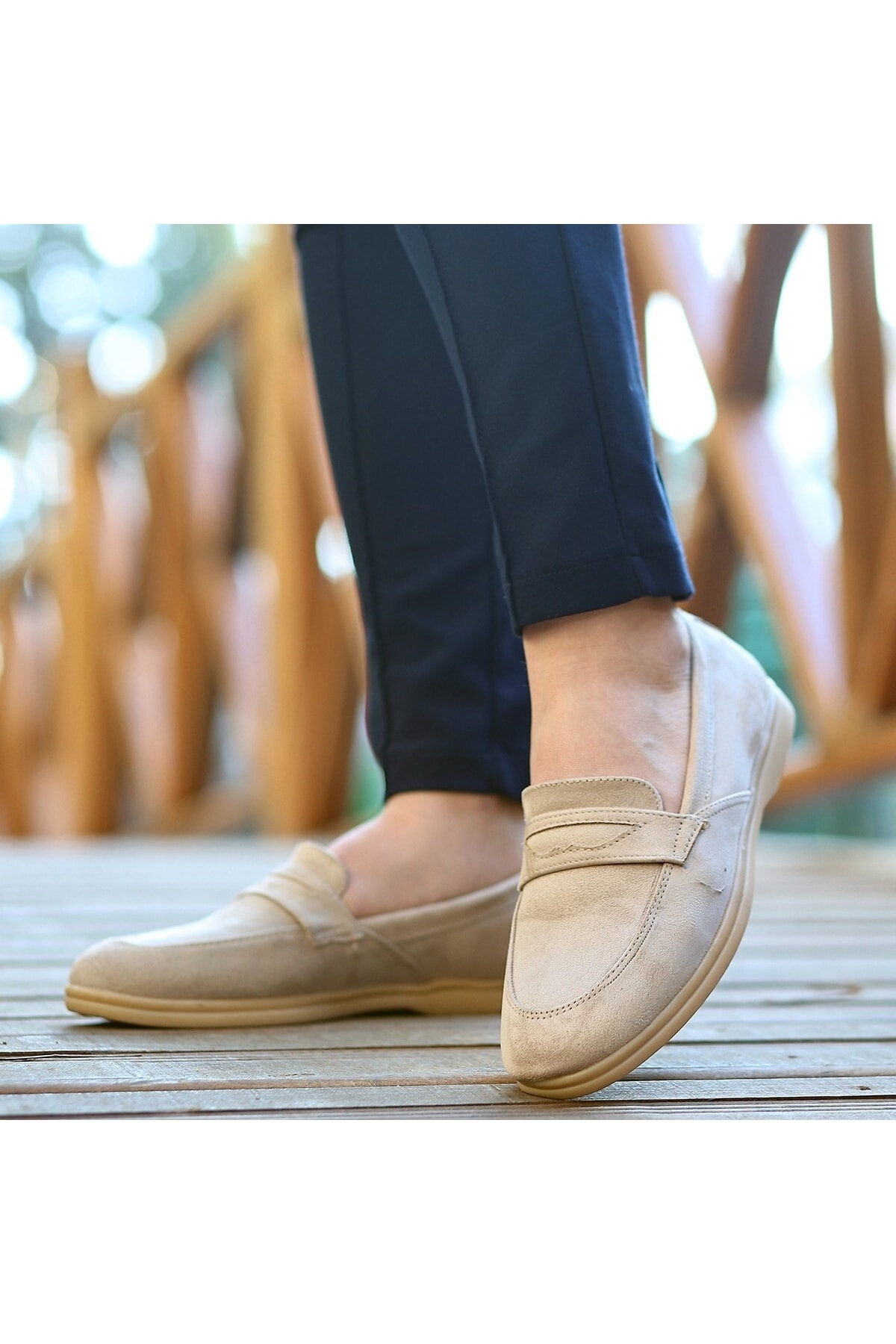 Ella Bej Süet Babet Ayakkabı