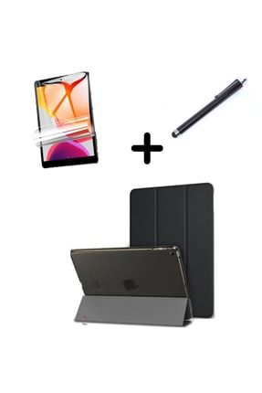 Apple Ipad Mini 4 Mini 5 Kılıf Set Pu Deri Smart Tablet Kilifi Ekran Koruyucu Kalem Siyah 1smrtmn4