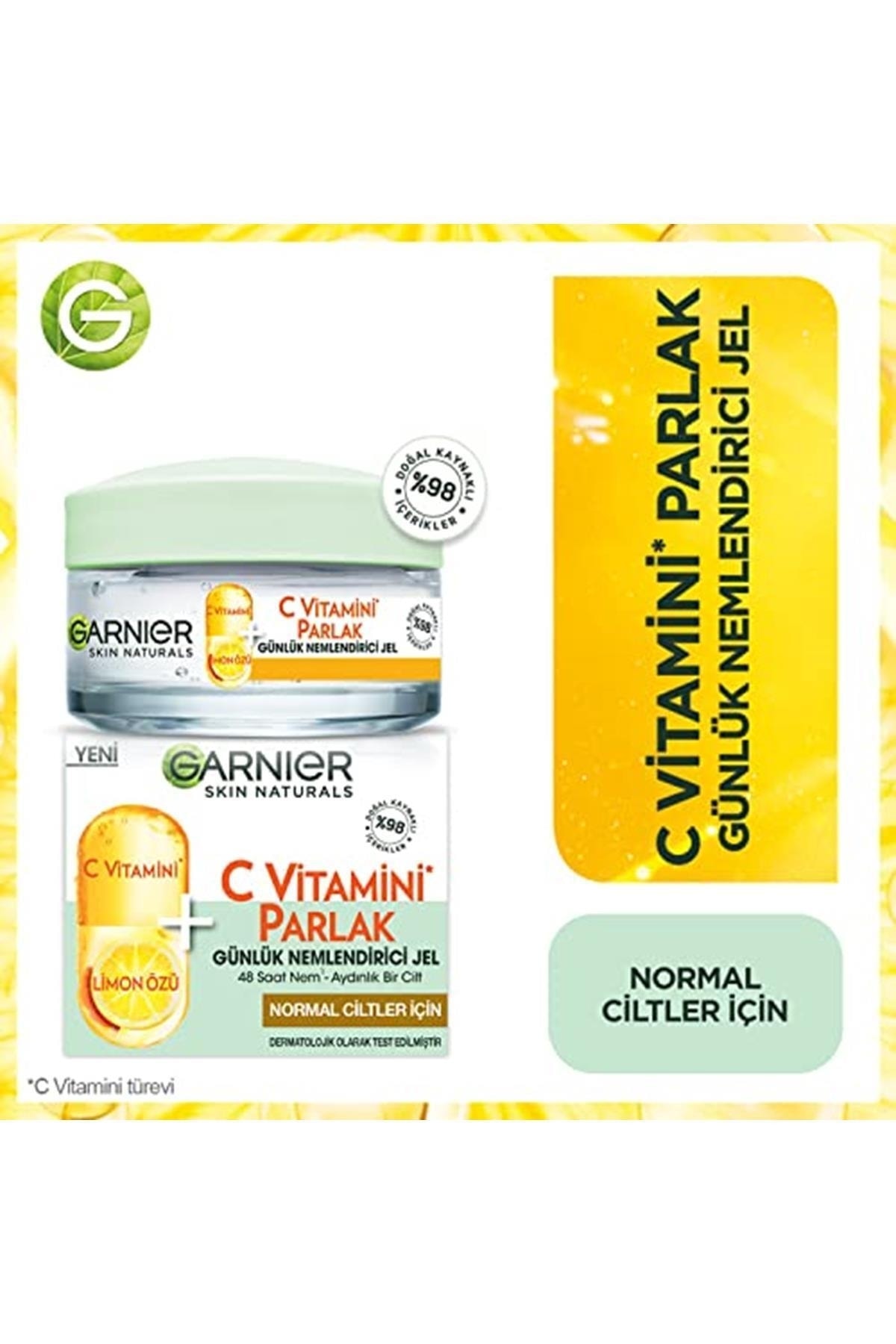 Garnier C Vitamini Parlak Günlük Nemlendirici Jel 50 Ml