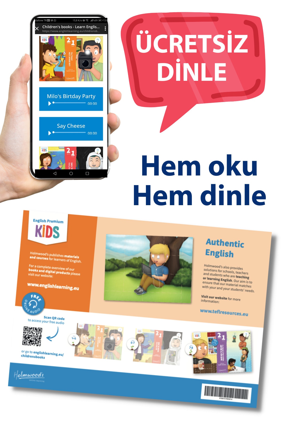 Limasollu Naci Öğretim Yayınları Ingilizce Hikaye Kitabı Seti Çocuklar Için 2'li Sesli Kitap fotoğrafı 4 (önizleme)