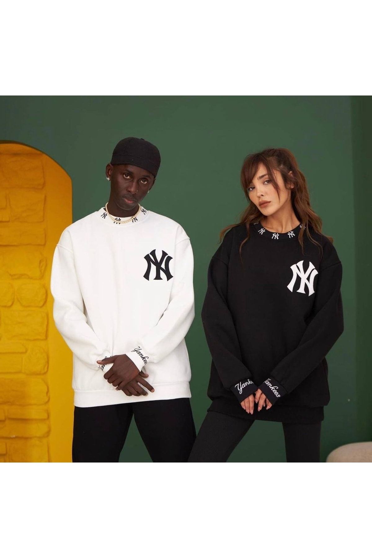 New Yorkers Ny Bisiklet Yaka Sweatshırt