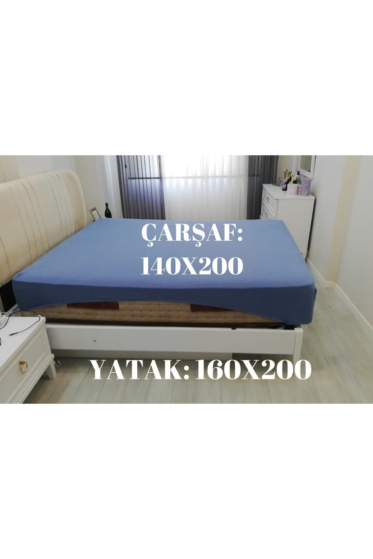 ÇARŞAF DÜNYASI-Set lenjerie de pat 180x200-King Size-Paturi inalte-Tesatura din bumbac-Verde menta 5
