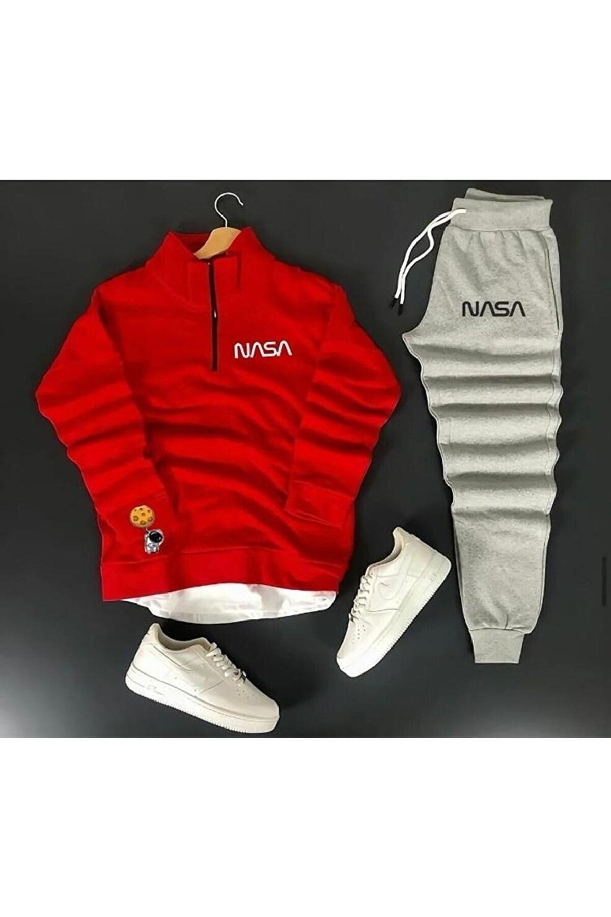 Hunors Sportswear Company Printed Half Zipper Printed Tracksuit