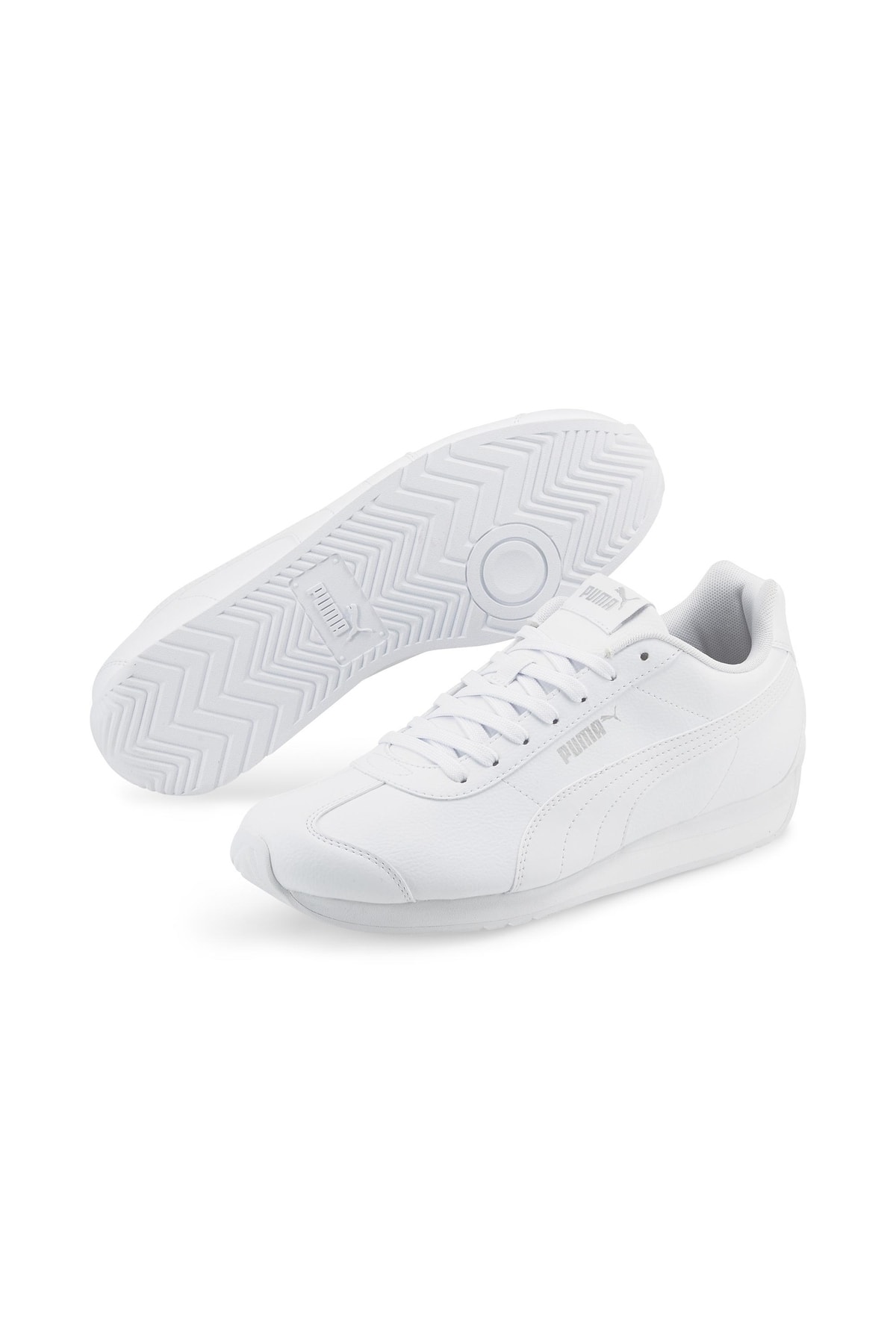 Puma Turin II White Black NWT Size 10 1/2 | Black shoes men, White puma  sneakers, Blue sneakers