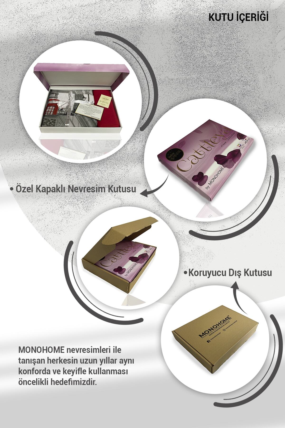سرویس روتختی  سفید مونوهومMonohome | MONOHOME33514 اورجینال - تصویر 6