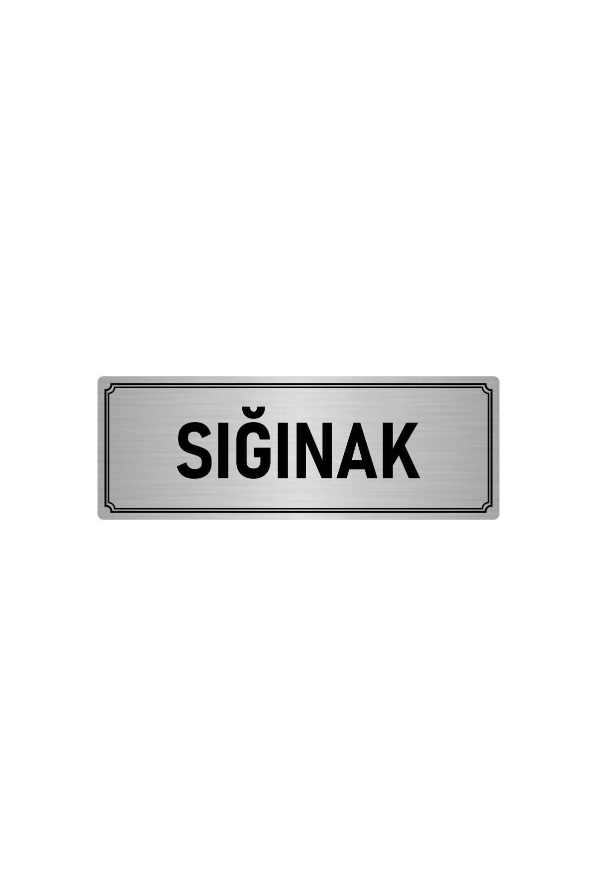 Metal Orientation Plate, Department Door Name Rack Shelter 5x20 Cm Silver Color