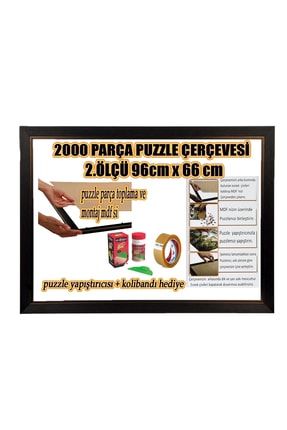 Puzzle Çerçevesi - 2000 Parça -camsız -2.ölçü 96 Cm X 66 Cm -renk Kahverengi KONİKKAHVE2000-9666SON