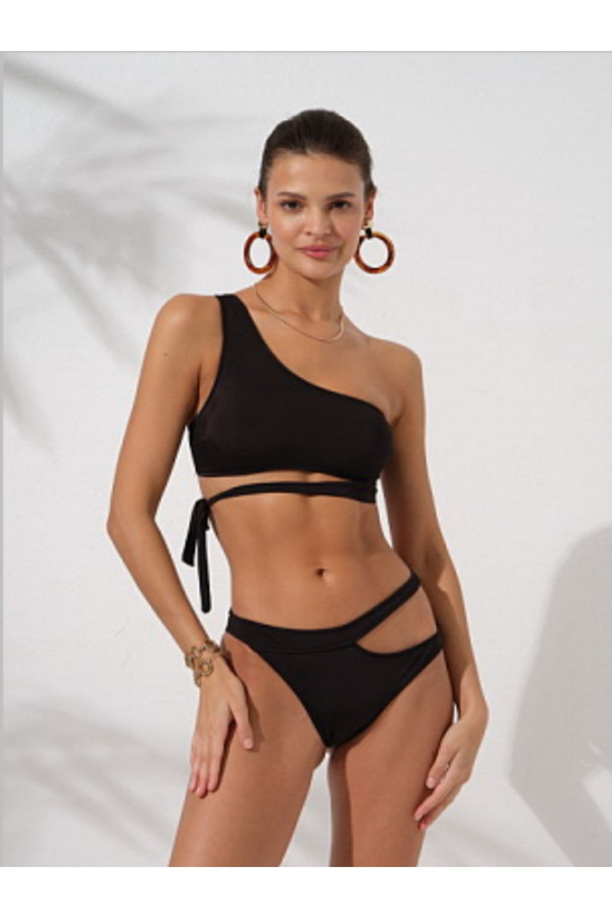 Pierre Cardin One Shoulder Tie Bikini Set Trendyol