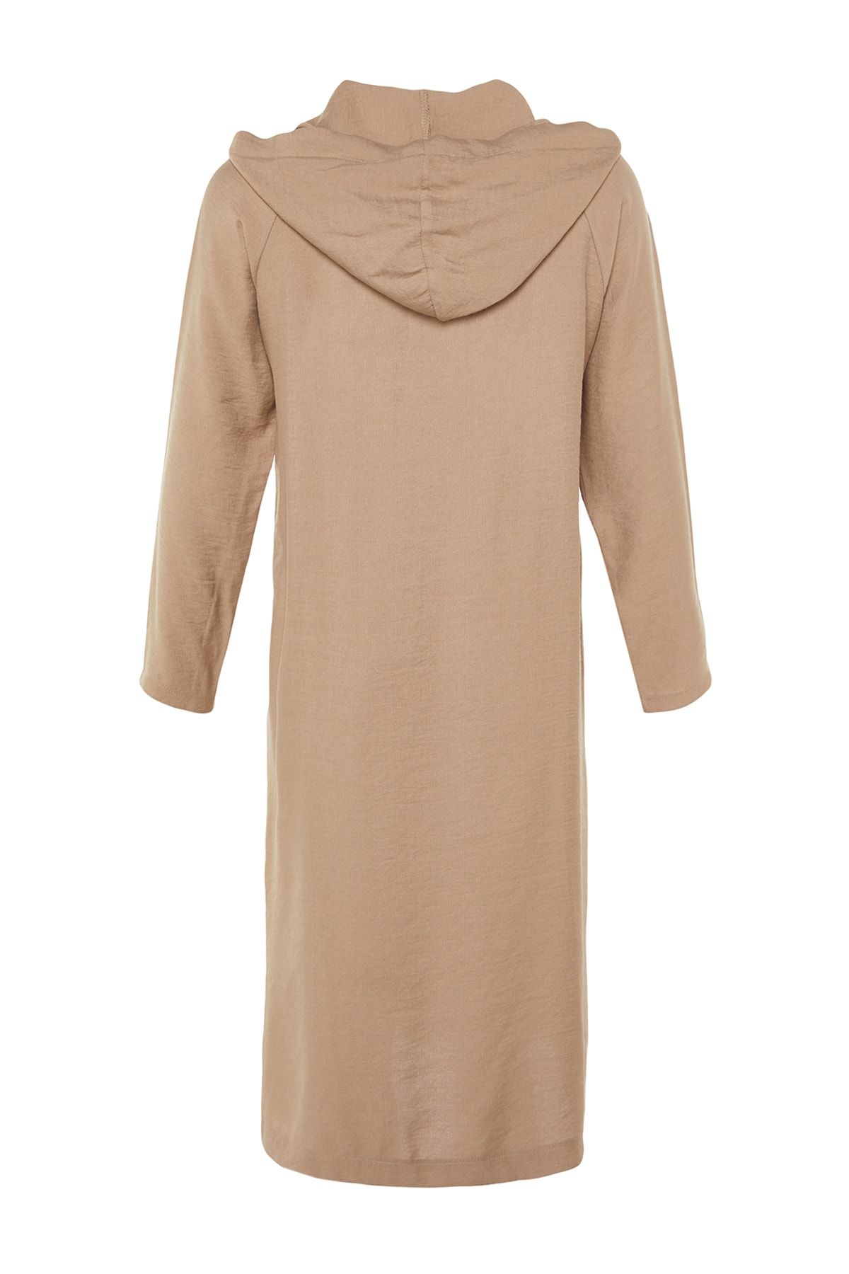 Trendyol Modest-Mink Color Hooded and Snap Closure Woven Cap - TCTSS21KF0002 8
