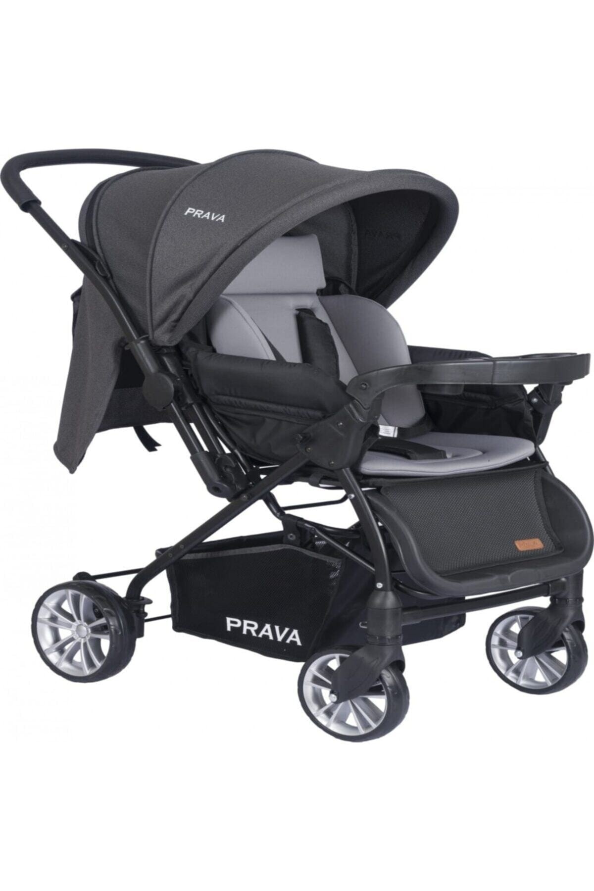 Prava P11 Dream Plus Çift Yönlü Bebek Arabası Siyah Füme