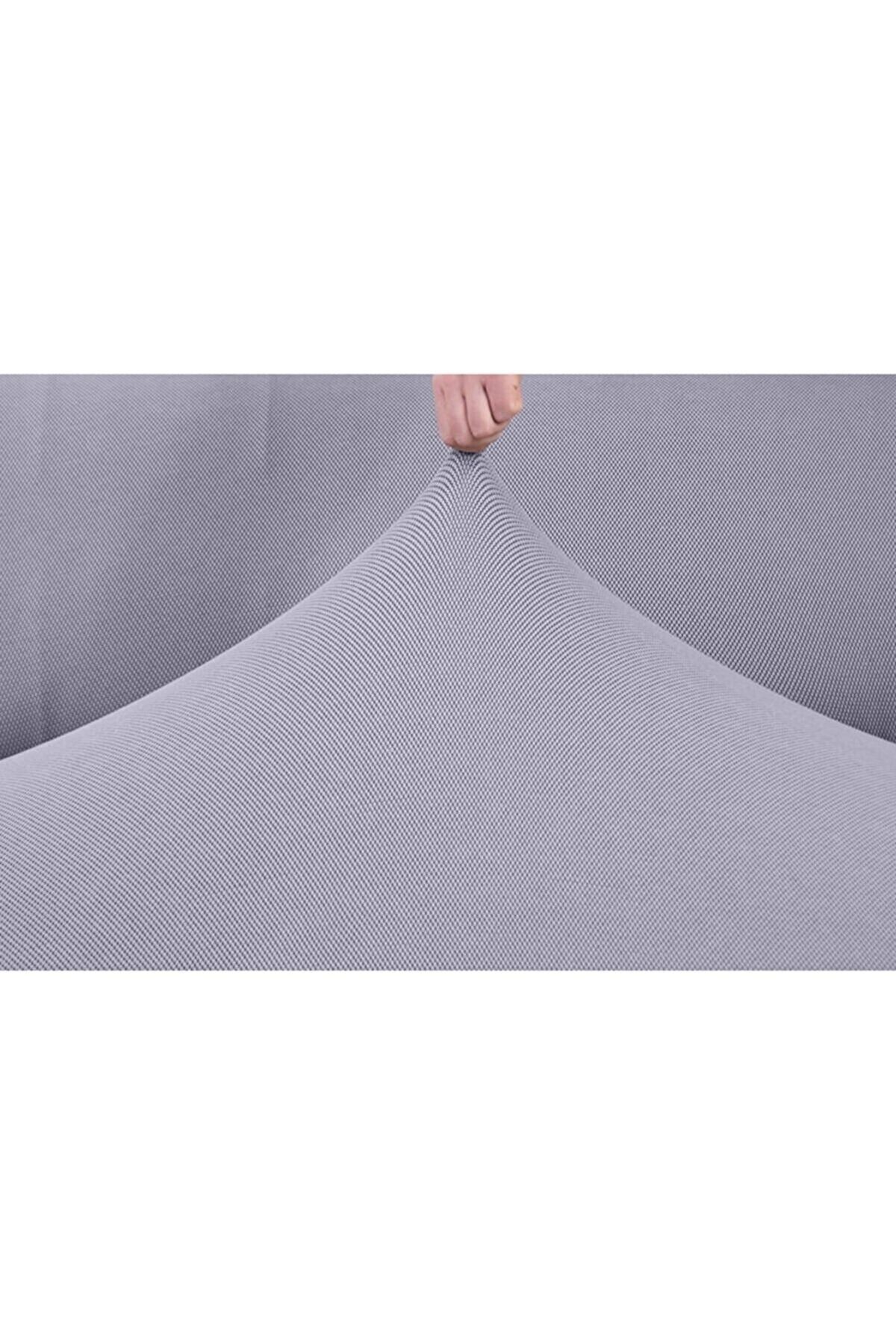 روکش مبل خاکستری صندلی پوشش Sofahat Handy Triple سه نفر مورد بالت لاستیکی 2 قطعه 3 TUCHMALL