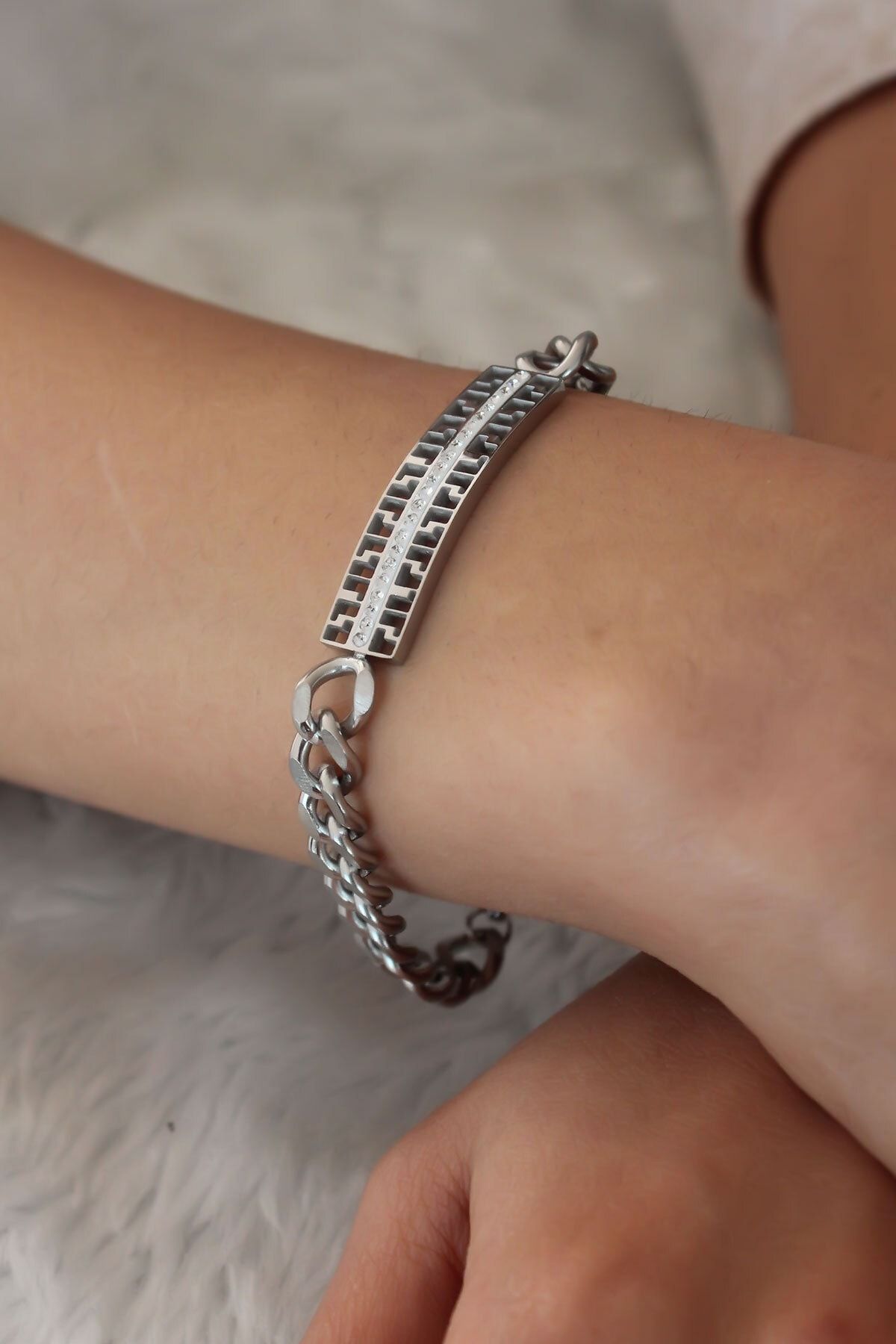 Silver cheap wrist chains