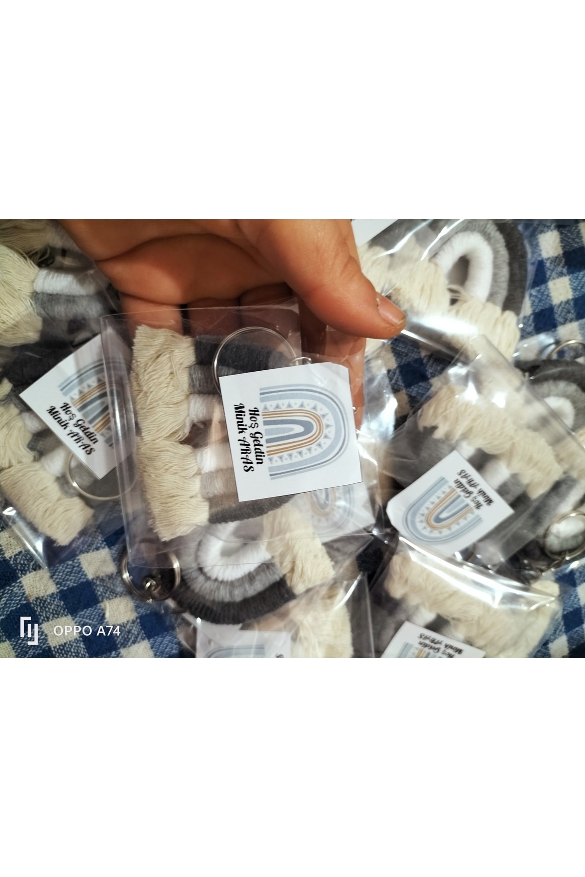 hobievimdizayn 20 Adet Makrome Gökkuşağı Bebek Doğum ve Doğum Günü Hediyelikleri fotoğrafı 2 (önizleme)