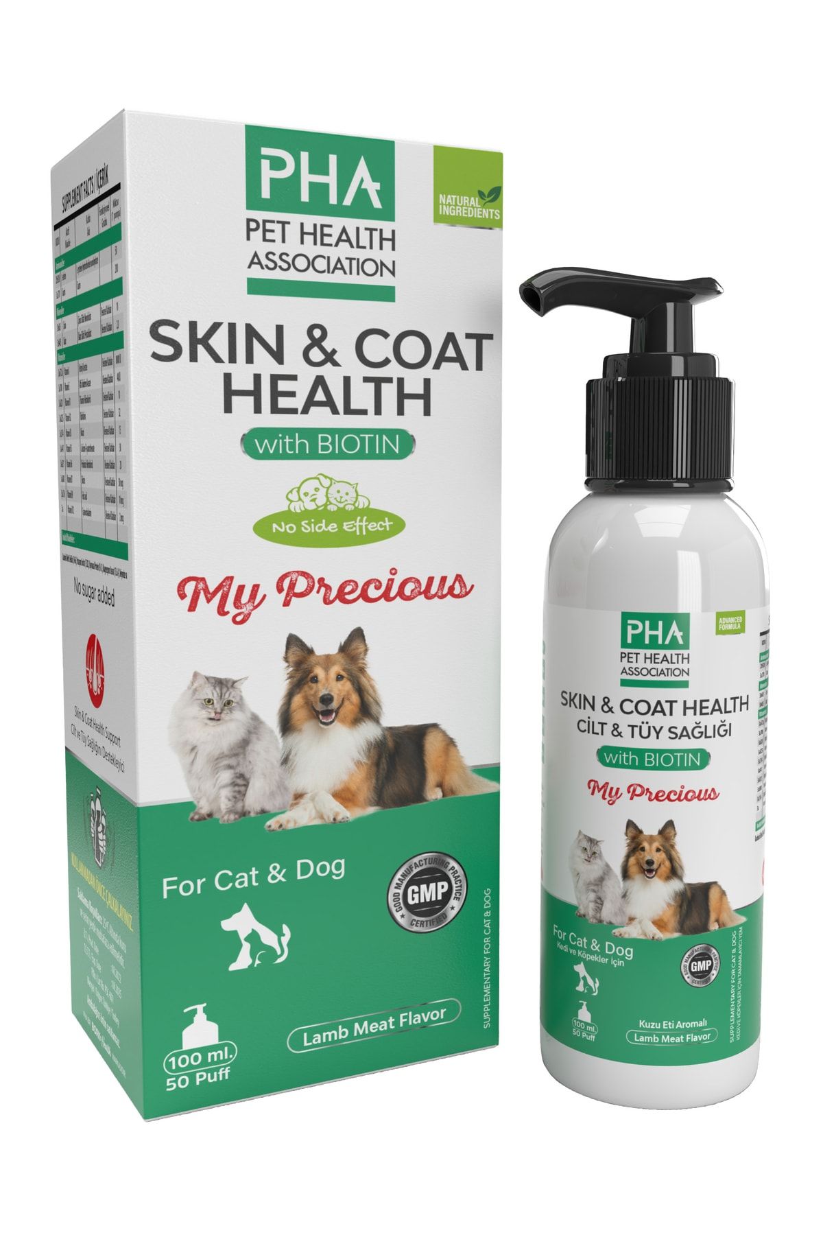 PHA Skin&coat Health- Kedi Ve Köpekler Için Biotin Katkılı Cilt Ve Tüy Sağlığı Destekleyici 100ml BRK12115