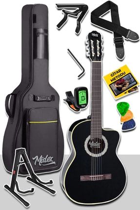 Mgx-100bk-st Üst Seviye Klasik Gitar 4/4 Sap Ayarlı (ÇANTA STAND TUNER CAPO ASKI METOD PENA) MGX100CB
