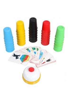 Bardak Dizme Hız Zeka Çılgın Bardaklar Oyunu Oyun Aile Kutu Oyunu P7855S4605